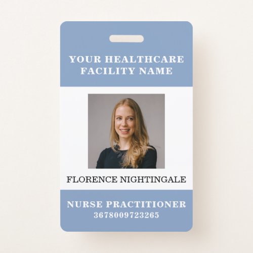 Your Health Care Company Photo ID Badge