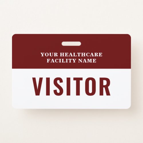 Your Health Care Company Photo Visitor Badge