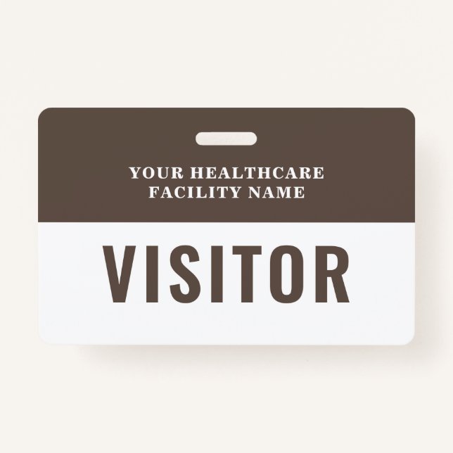Your Health Care Company Photo Visitor Badge (Front)