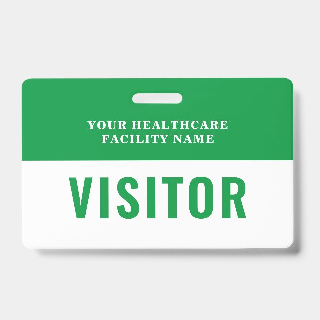 Your Health Care Company Photo Visitor Badge (Front)