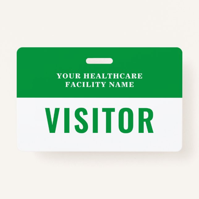 Your Health Care Company Photo Visitor Badge (Front)