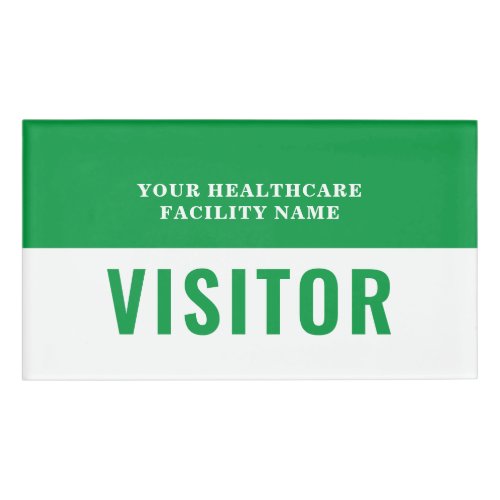 Your Health Care Company Photo Visitor ID Badge