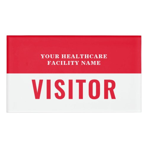 Your Health Care Company Photo Visitor ID Badge