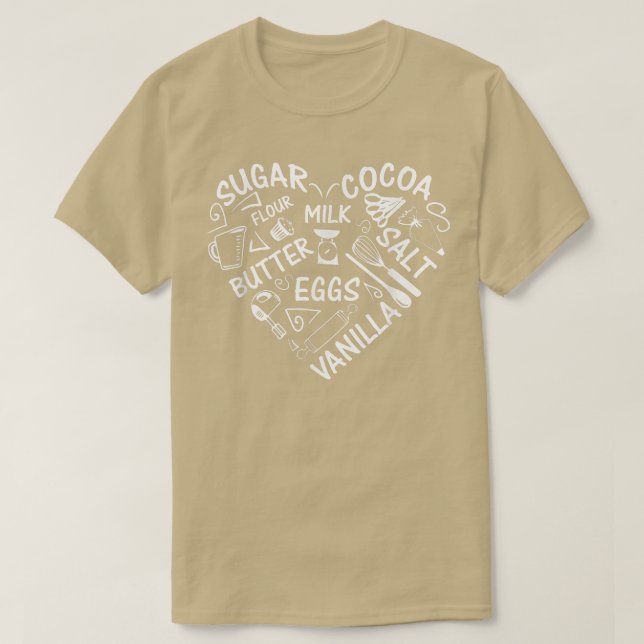 Your Heart Beats For Baking  T-Shirt (Design Front)
