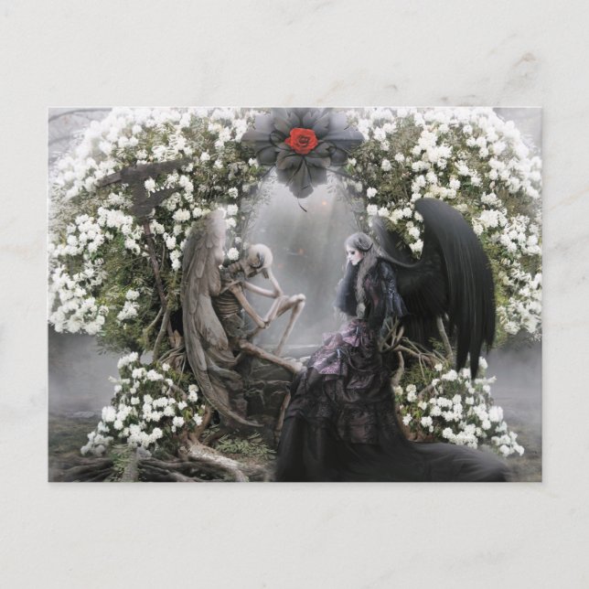 Your heart is beating me to death everyday postcard (Front)