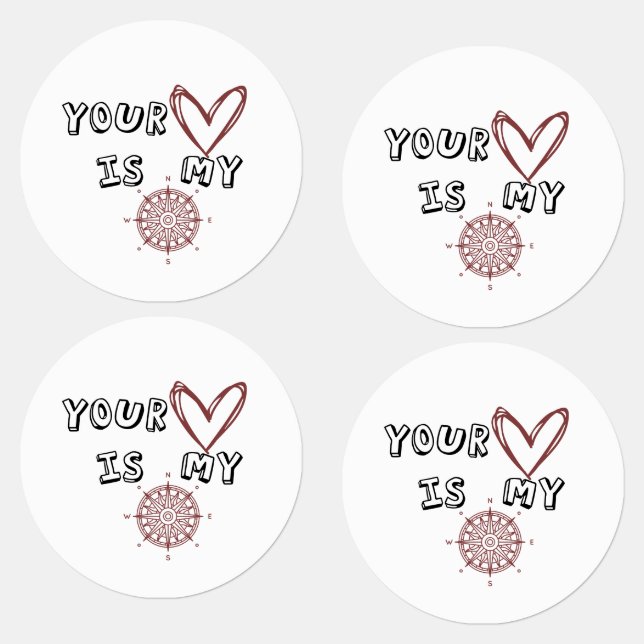 Your Heart is my Compass  Kids' Labels (Group)