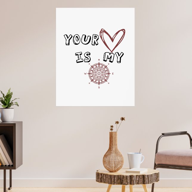 Your Heart is my Compass   Poster (Living Room 3)