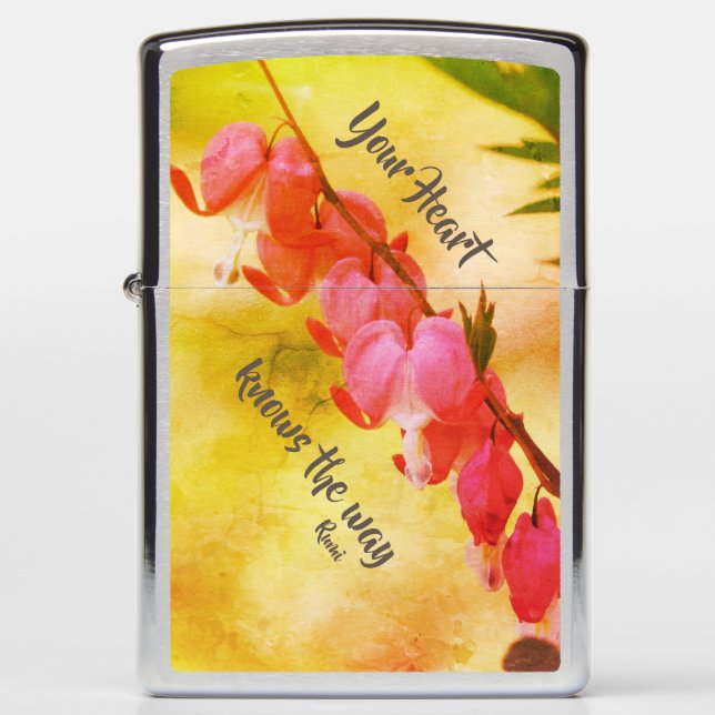 Your Heart Knows Bleeding Hearts Inspirational Zippo Lighter (Front)