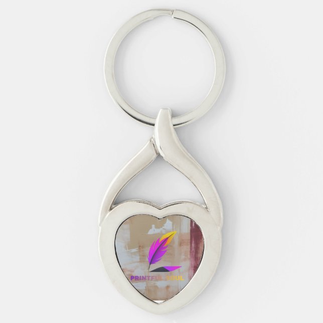 "Your Heart Your Style _ Custom Photo Keychain" Keychain (Front)
