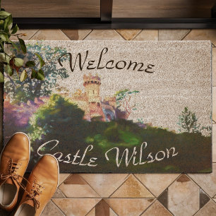 Your Home Is Your Castle Welcome Fiber Doormat