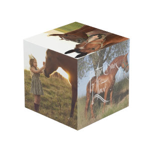 Your Horse Portrait Memorial Photo Cube