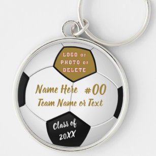 Your Image and Text, Senior Gift Ideas for Soccer Keychain