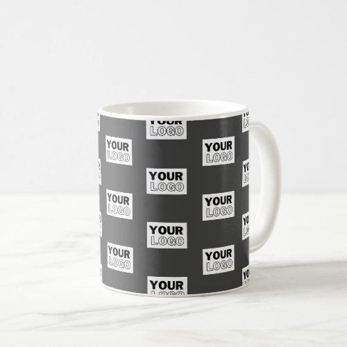 Your Image Design or Business Logo Tiled  Grey Coffee Mug
