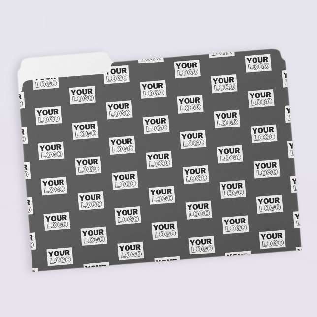 Your Image Design or Business Logo Tiled | Grey File Folder (Creator Uploaded)
