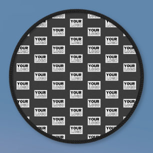 Your Image Design or Business Logo Tiled   Grey Patch