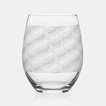 Your Image Drinkware Set Stemless Wine Glass by Ronspassionfordesign at Zazzle