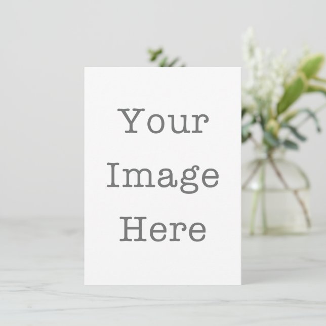 Your Image Here – Custom Cards for Holiday Events (Standing Front)