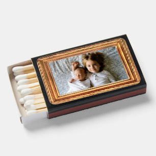 Your Image Here in Gold Frame  Matchboxes