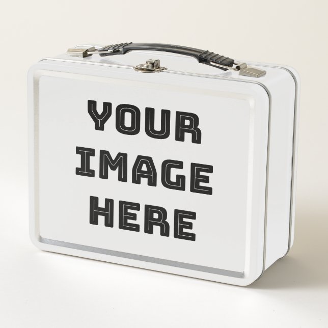 Your Image Here Melamine Plate Metal Lunch Box (Front)