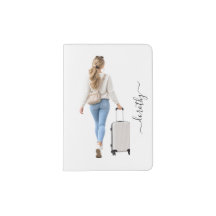 Your Image Here Modern Script Monogram Name White