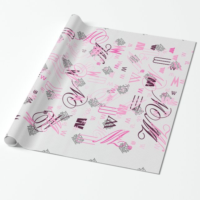 Your Image Here One Easy Step Instructions Wrapping Paper (Unrolled)