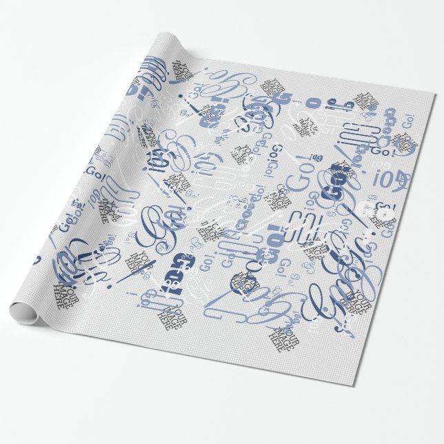 Your Image Here One Easy Step Instructions Wrapping Paper (Unrolled)