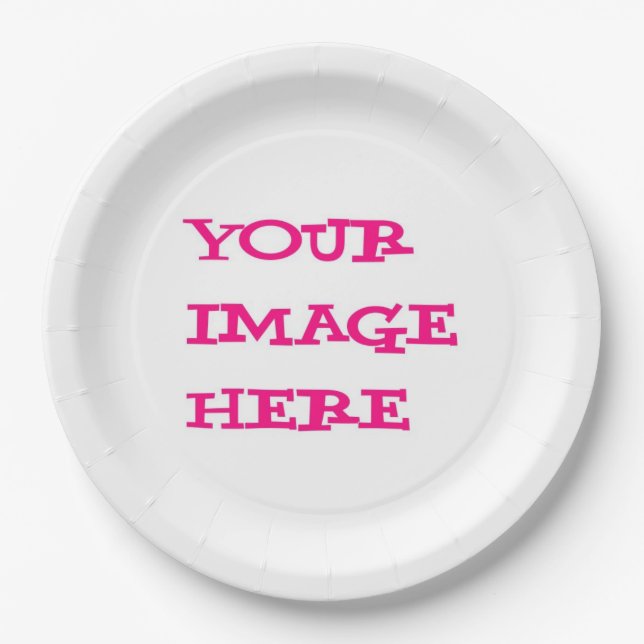 Your Image Here Paper Plate (Front)