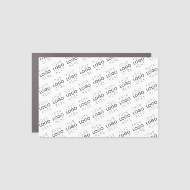 Your Image/Logo Lightened Automatically + Pattern Car Magnet (Front)