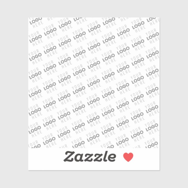 Your Image/Logo Lightened Automatically + Pattern Sticker (Sheet)
