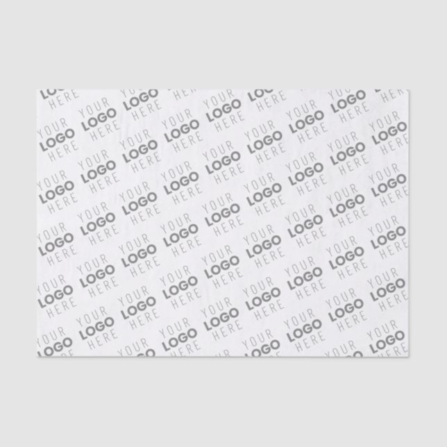 Your Image/Logo Lightened Automatically + Pattern Tissue Paper (Front)