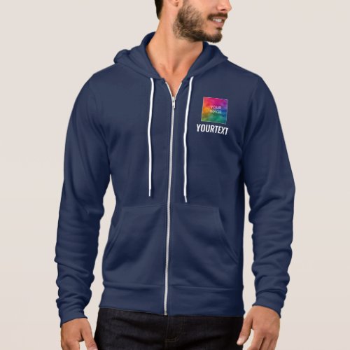 Your Image Logo Text Here Mens Double Sided Print Hoodie