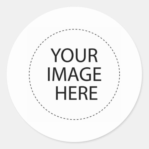 Your Image or Text Here Classic Round Sticker