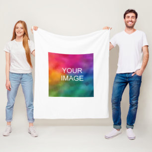 Your Image Picture Photo Or Logo Simple Template Fleece Blanket