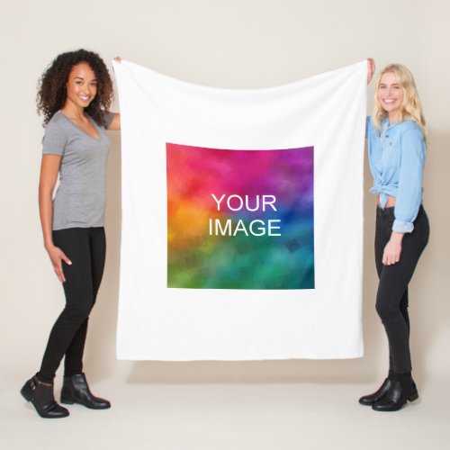 Your Image Picture Photo Or Logo Simple Template Fleece Blanket