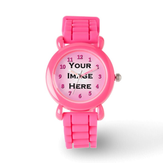 Your Image See-Through Rose Numbers 20 Pct Sheer Watch (Front)
