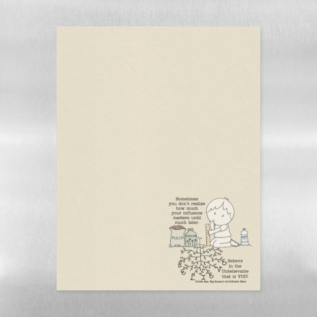 Your Influence Matters Magnetic Dry Erase Sheet (Vertical)