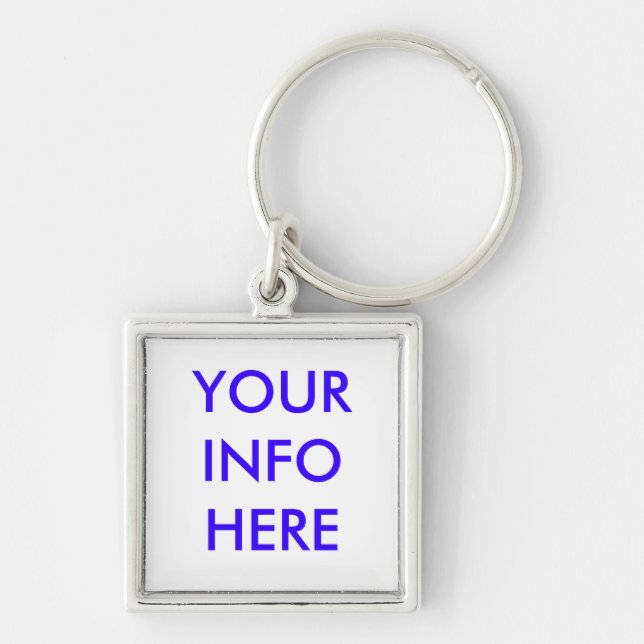 YOUR INFO  HERE KEYCHAIN (Front)