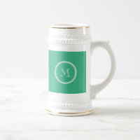 Your Initial Mint Green High End Colored