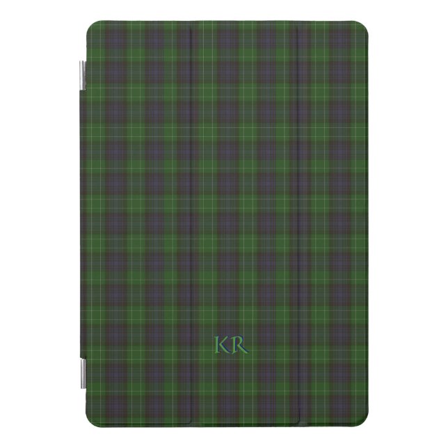 Your initials on Abercrombie Clan tartan iPad Pro Cover (Front)