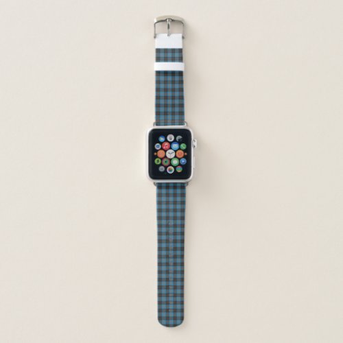 Your initials on Angus District Ancient tartan Apple Watch Band