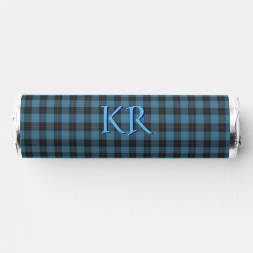 Your initials on Angus District Ancient tartan Breath Savers Mints