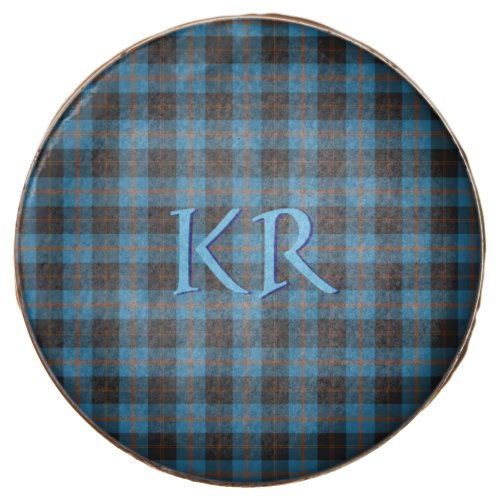 Your initials on Angus District Ancient tartan Chocolate Covered Oreo