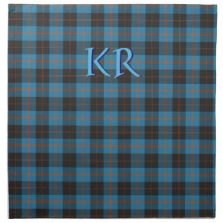 Your initials on Angus District Ancient tartan Cloth Napkin
