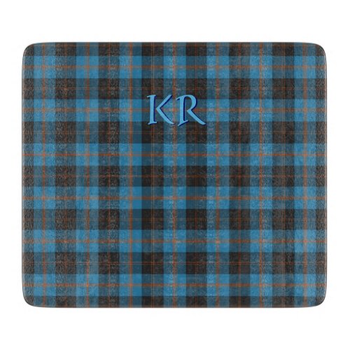 Your initials on Angus District Ancient tartan Cutting Board