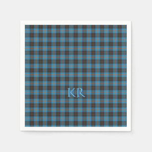 Your initials on Angus District Ancient tartan Napkins