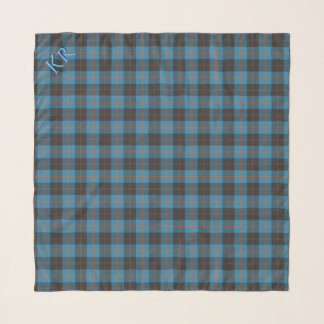 Your initials on Angus District Ancient tartan Scarf