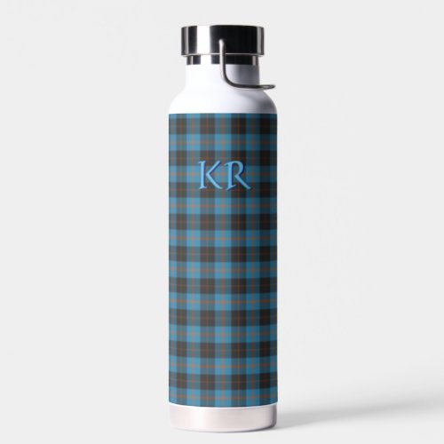 Your initials on Angus District Ancient tartan Water Bottle