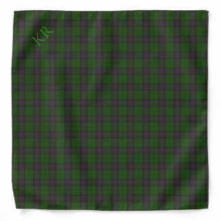 Your initials on Armstrong Clan tartan Bandana
