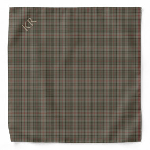Your initials on Balmoral Royal tartan Bandana