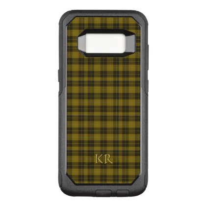 Your initials on Barclay Dress Clan Tartan OtterBox Commuter Samsung Galaxy S8 Case